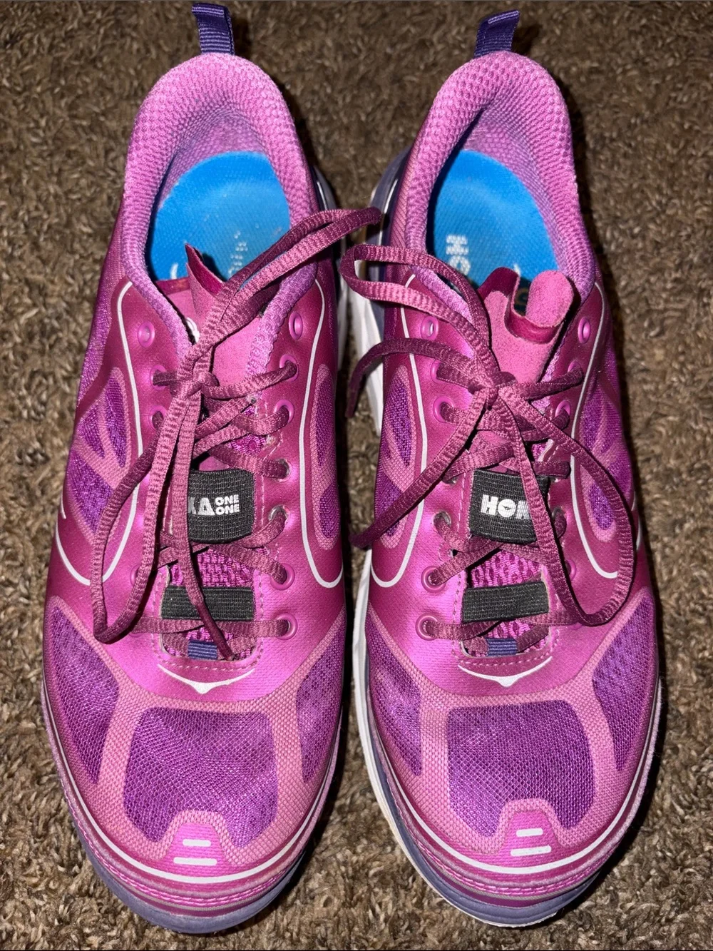 Hoka Women’s Magenta/Purple Athletic Running Shoe
